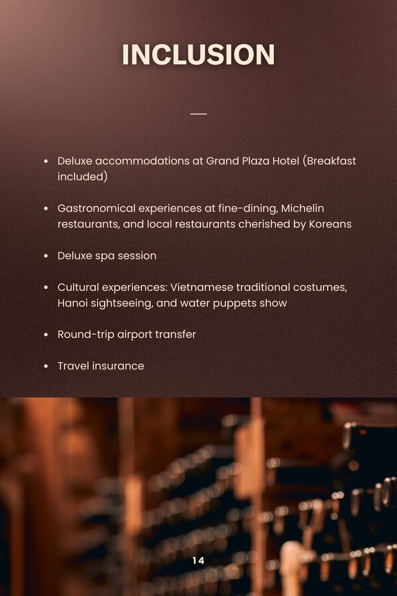 THE MICHELIN TOUR 15 15