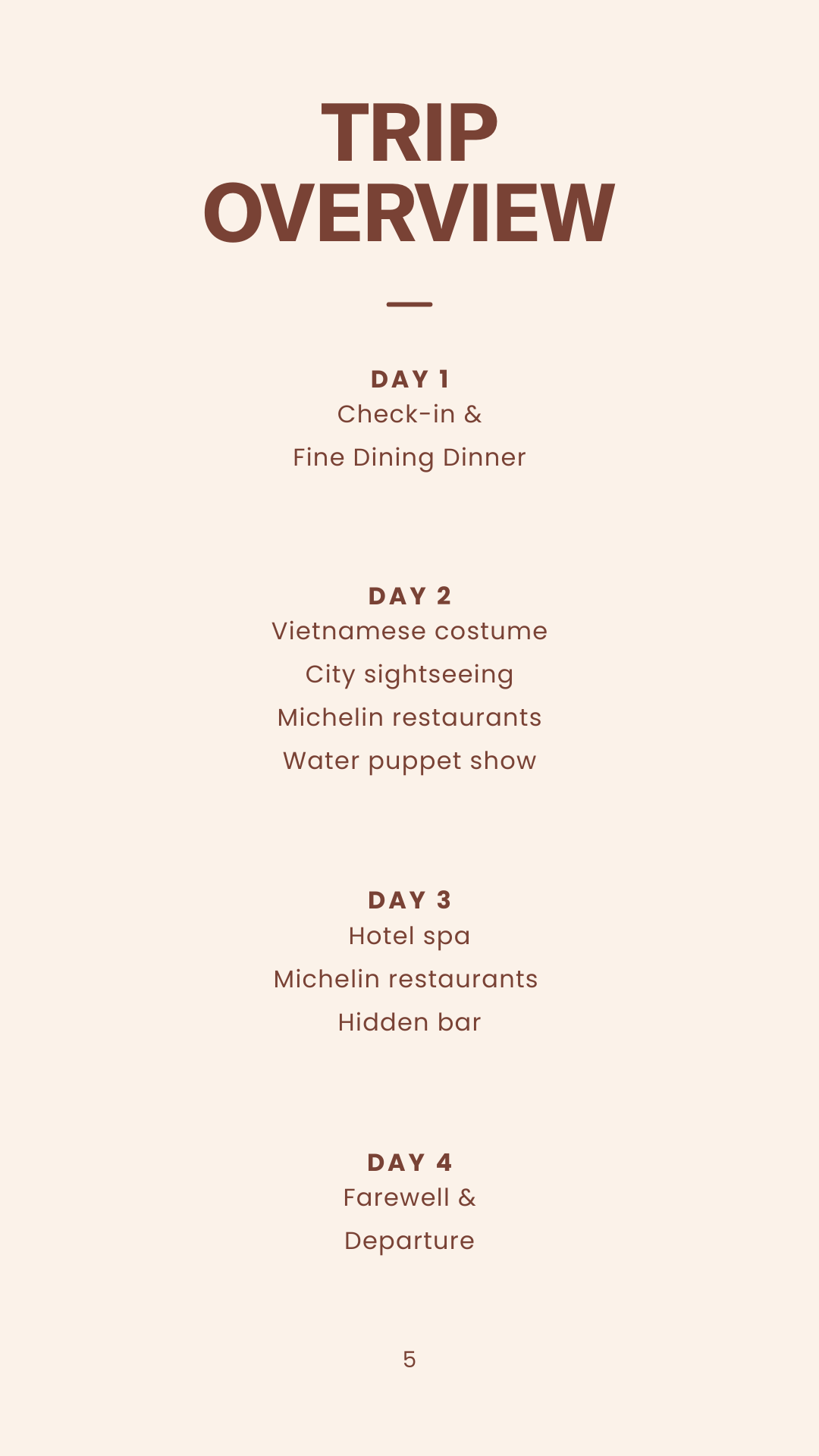 The MICHELIN Tour 5 5